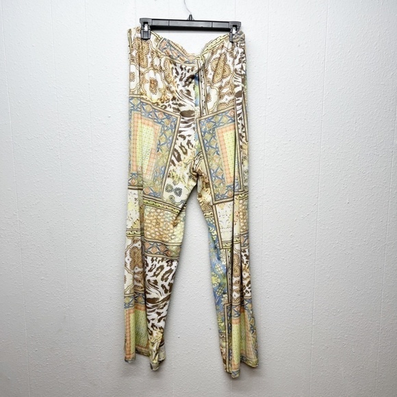Chico's Patchwork Pull On Womens Pants Large Bohemian Free Spirited Hippie Beach - Picture 7 of 15